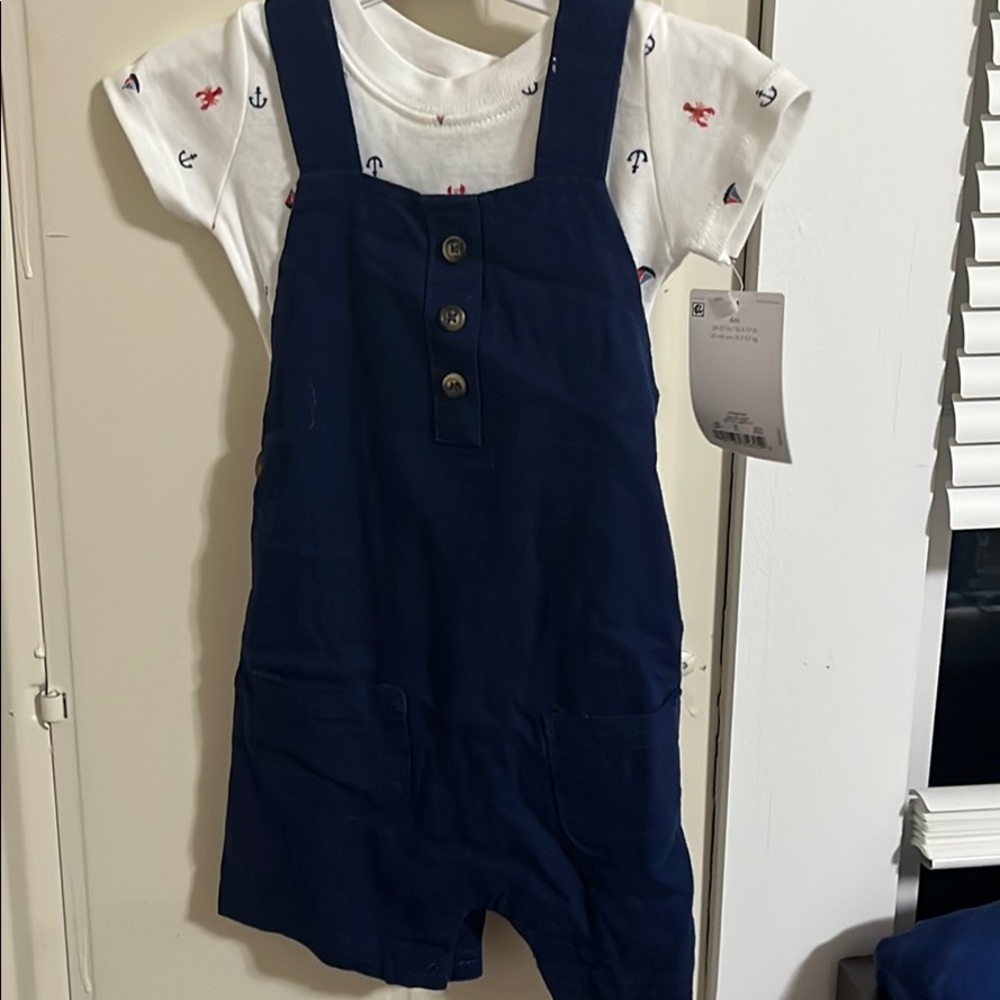 Overall and shirt